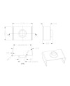 CLIP FIJACION ACERO INOX PERFIL 2000*17.1*8.5mm